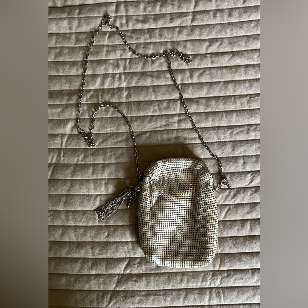 Whiting & Davis Silvery Gold Chainmail Purse